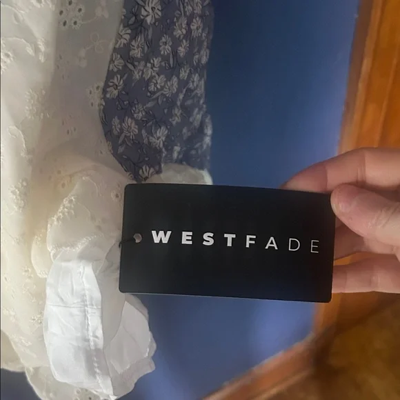 Patchwork Dress With Eyelet Details - Picture 2 of 6